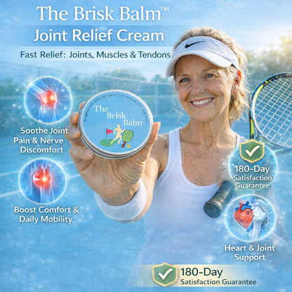 The Brisk Balm™ Joint Relief Cream  🏓⛳🚶‍♂️🏊‍♀️🎾 Targeted Comfort for Active Joints & Everyday Movement ✨