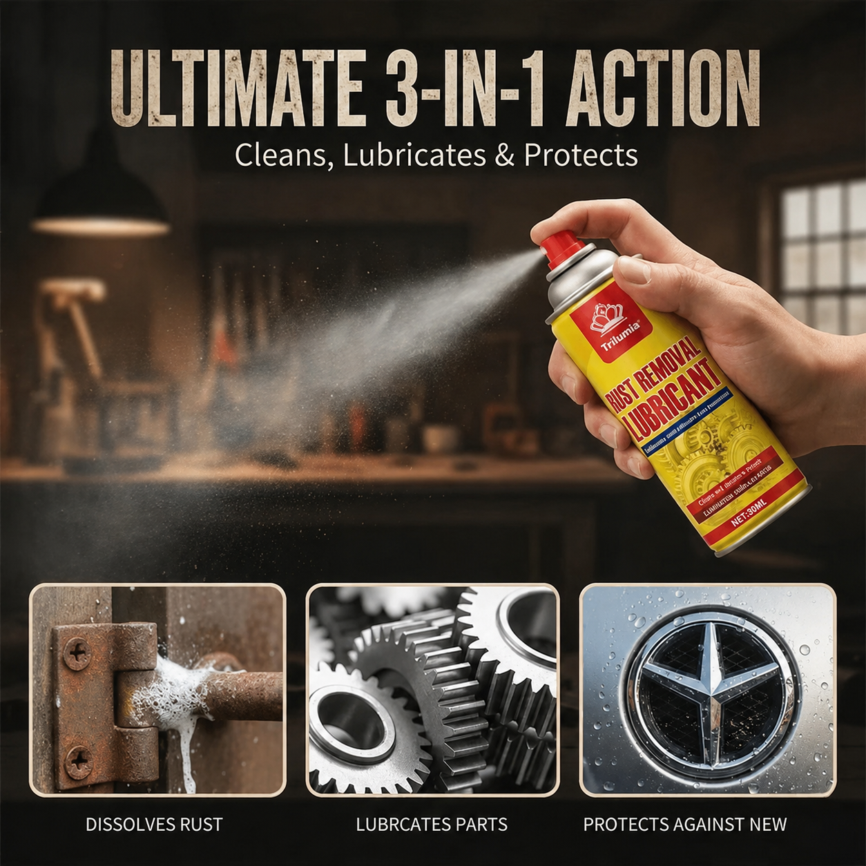 Anti-Rust Lubricating Spray & Rust Remover