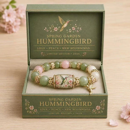 💕Love, Peace & Spring Blessings 2026 Limited Edition Bracelet with Gift Box for Women Inspirational Bee Bluebird Butterfly Bracelet Jewelry Charm Beads Wristband Elastic Stretch
