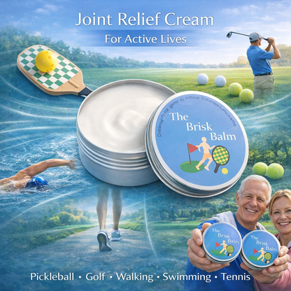 The Brisk Balm™ Joint Relief Cream  🏓⛳🚶‍♂️🏊‍♀️🎾 Targeted Comfort for Active Joints & Everyday Movement ✨