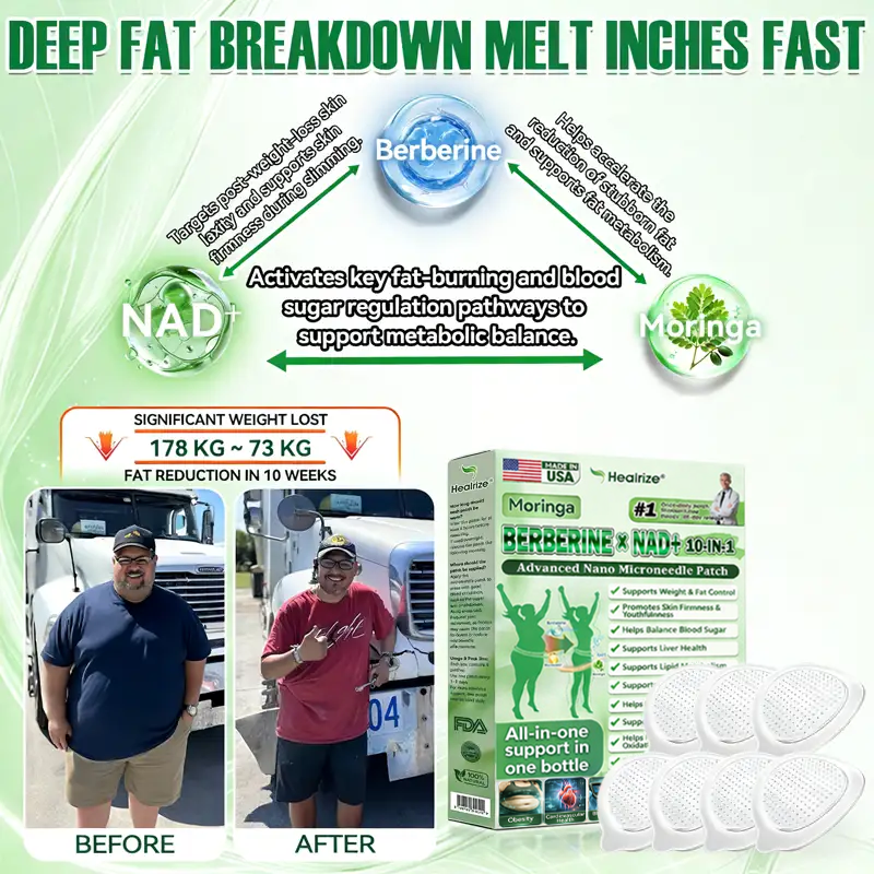 🇺🇸 𝐎𝐟𝐟𝐢𝐜𝐢𝐚𝐥 𝐔𝐒 𝐒𝐭𝐨𝐫𝐞 | 🧑‍⚕️🩺 𝐇𝐞𝐚𝐥𝐫𝐢𝐳𝐞® Moringa · Berberine × NAD+ 𝟏𝟎-𝐢𝐧-𝟏 𝐀𝐝𝐯𝐚𝐧𝐜𝐞𝐝 𝐍𝐚𝐧𝐨 𝐌𝐢𝐜𝐫𝐨𝐧𝐞𝐞𝐝𝐥𝐞 𝐏𝐚𝐭𝐜𝐡 🔥