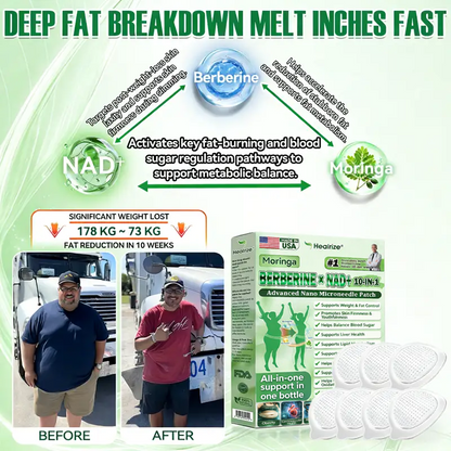 🇺🇸 𝐎𝐟𝐟𝐢𝐜𝐢𝐚𝐥 𝐔𝐒 𝐒𝐭𝐨𝐫𝐞 | 🧑‍⚕️🩺 𝐇𝐞𝐚𝐥𝐫𝐢𝐳𝐞® Moringa · Berberine × NAD+ 𝟏𝟎-𝐢𝐧-𝟏 𝐀𝐝𝐯𝐚𝐧𝐜𝐞𝐝 𝐍𝐚𝐧𝐨 𝐌𝐢𝐜𝐫𝐨𝐧𝐞𝐞𝐝𝐥𝐞 𝐏𝐚𝐭𝐜𝐡 🔥