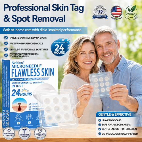 👩‍⚕️👍 𝐎𝐟𝐟𝐢𝐜𝐢𝐚𝐥 𝐒𝐭𝐨𝐫𝐞 | 𝑵𝐞𝒌𝐢𝐬𝐬® 🌿 𝐁𝐨𝐭𝐚𝐧𝐢𝐜𝐚𝐥 𝐌𝐢𝐜𝐫𝐨𝐧𝐞𝐞𝐝𝐥𝐞 𝐇𝐲𝐝𝐫𝐨𝐜𝐨𝐥𝐥𝐨𝐢𝐝 𝐏𝐚𝐭𝐜𝐡 (𝐅𝐨𝐫 𝐒𝐤𝐢𝐧 𝐓𝐚𝐠𝐬, 𝐒𝐦𝐚𝐥𝐥 𝐒𝐤𝐢𝐧 𝐆𝐫𝐨𝐰𝐭𝐡𝐬, 𝐖𝐚𝐫𝐭𝐬, 𝐌𝐨𝐥𝐞𝐬, 𝐀𝐠𝐞 𝐒𝐩𝐨𝐭𝐬 & 𝐏𝐢𝐠𝐦𝐞𝐧𝐭𝐚𝐭𝐢𝐨𝐧 𝐂𝐨𝐧𝐜𝐞𝐫𝐧𝐬)