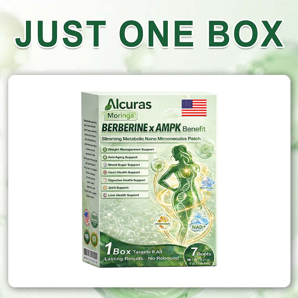 🧑‍⚕️Official Store| Alcuras™ Moringa × Berberine × AMPK 8-Benefit Slimming & Metabolic Nano Microneedle Patch 🇺🇸  Just once a day · Visible changes in 7 days  ✅ For obesity, loose skin, diabetes, sleep apnea, joint issues, and more