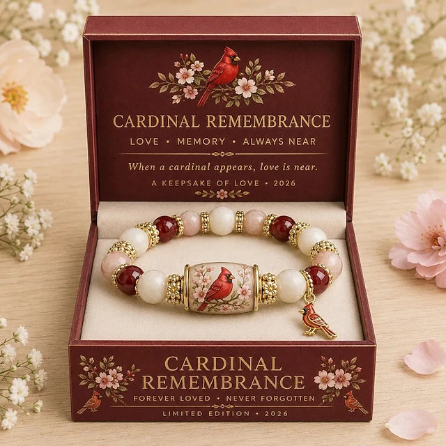 💕Love, Peace & Spring Blessings 2026 Limited Edition Bracelet with Gift Box for Women Inspirational Bee Bluebird Butterfly Bracelet Jewelry Charm Beads Wristband Elastic Stretch