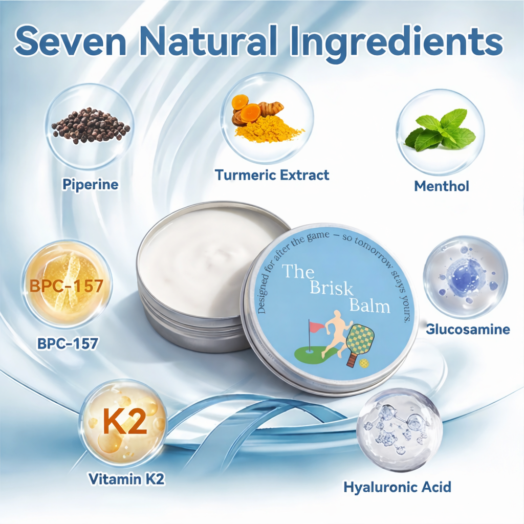 The Brisk Balm™ Joint Relief Cream  🏓⛳🚶‍♂️🏊‍♀️🎾 Targeted Comfort for Active Joints & Everyday Movement ✨