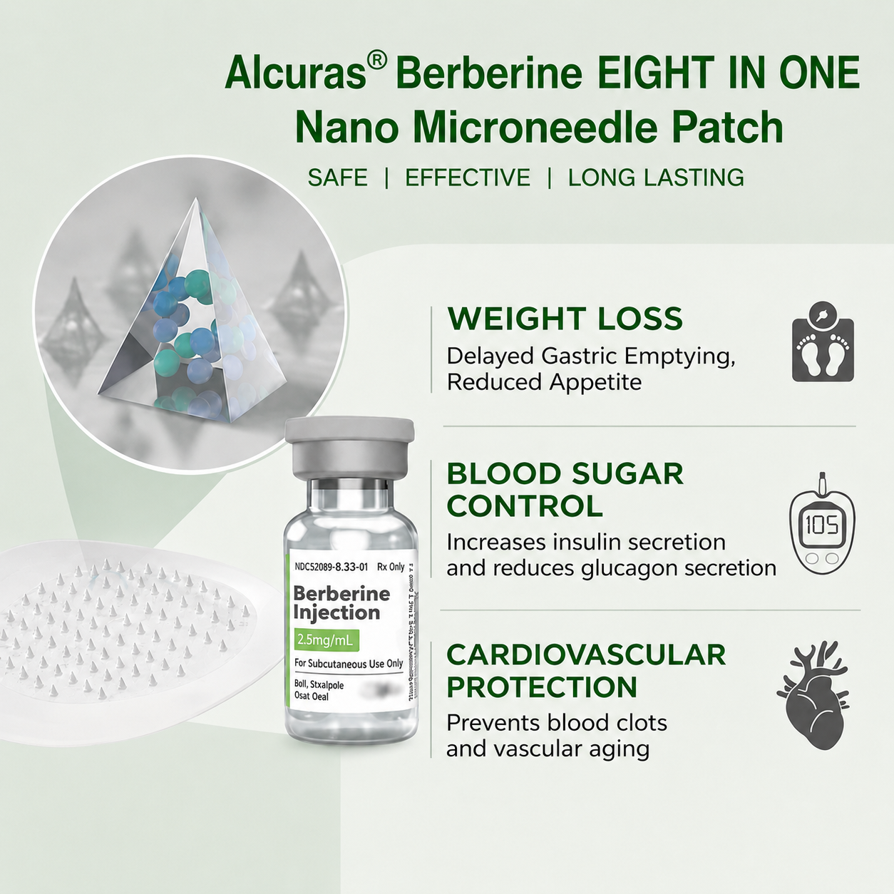 Official Store🧑‍⚕️| Alcuras™ Moringa × Berberine × AMPK 8-Benefit Slimming & Metabolic Nano Microneedle Patch 🇺🇸  Just once a day · Visible changes in 7 days  ✅ For obesity, loose skin, diabetes, sleep apnea, joint issues, and more