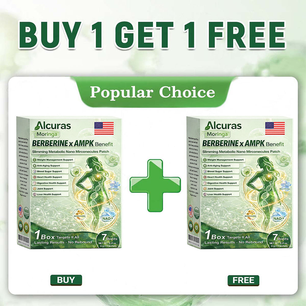 Official Store🧑‍⚕️| Alcuras™ Moringa × Berberine × AMPK 8-Benefit Slimming & Metabolic Nano Microneedle Patch 🇺🇸  Just once a day · Visible changes in 7 days  ✅ For obesity, loose skin, diabetes, sleep apnea, joint issues, and more