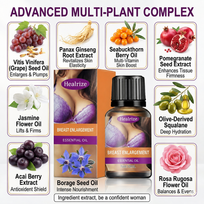 Healrize® Natural Breast Enhancement Serum - Creates a firm and full bust shape