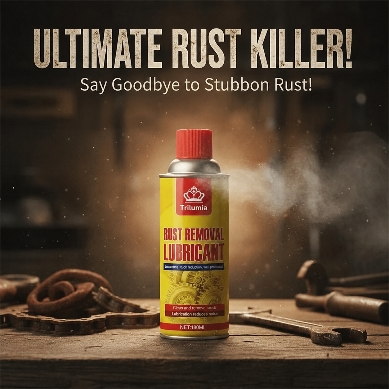 Anti-Rust Lubricating Spray & Rust Remover