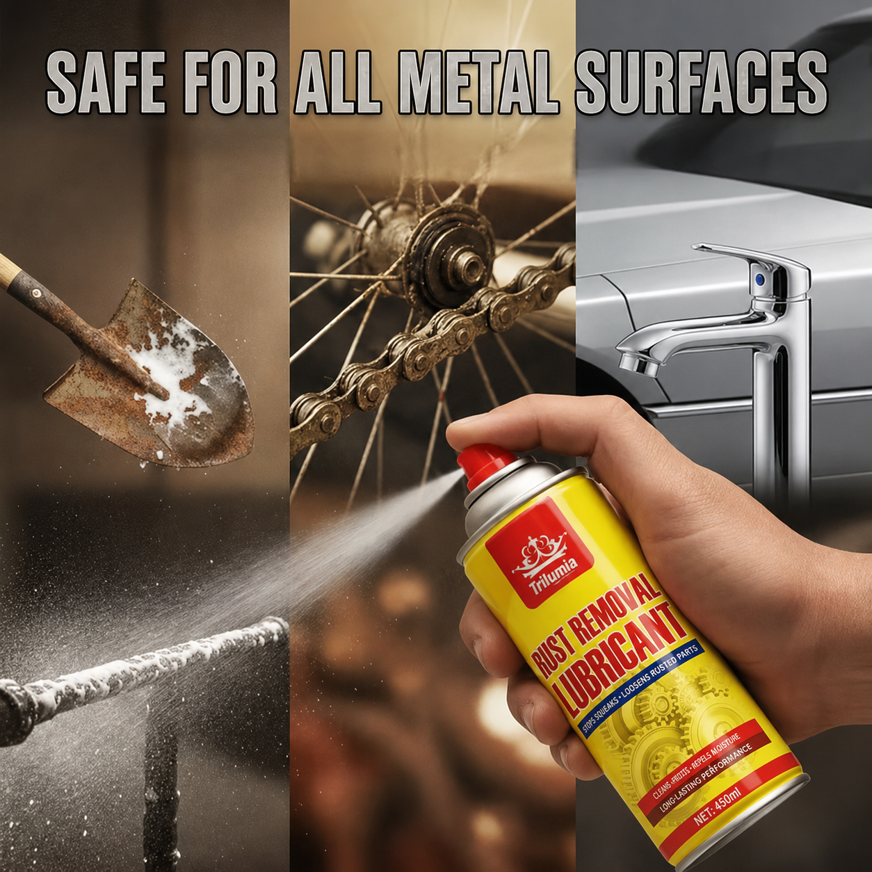 Anti-Rust Lubricating Spray & Rust Remover
