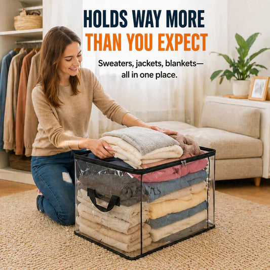 Limited 🔥TimePromotion 49% OFF 📦Large Heavy-Duty Thick Plastic Clear Storage Bag for Clothes, Moving & Storage