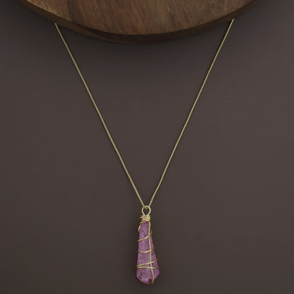 Binded Dyed Stone Neckpiece